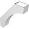 Ekena Millwork 6-in. W x 24-in. D x 30-in. H Imperial Architectural Grade PVC Knee Brace BRCP06X24X30IMP - alternate 6